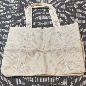 PINK Victoria's Secret Bling Cream Tote Bag